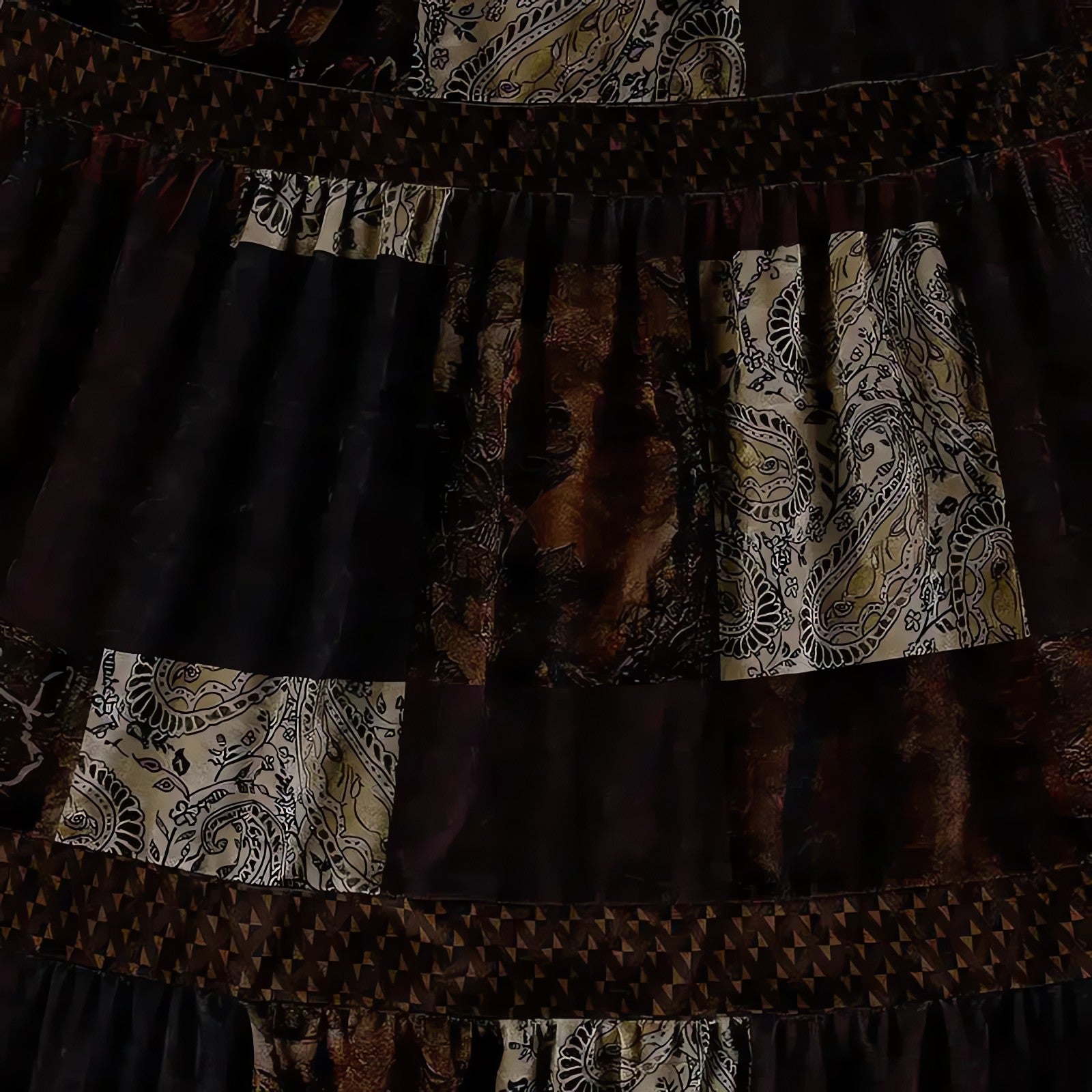 Fairycore Patchwork Maxi Skirt - KAYSMAR