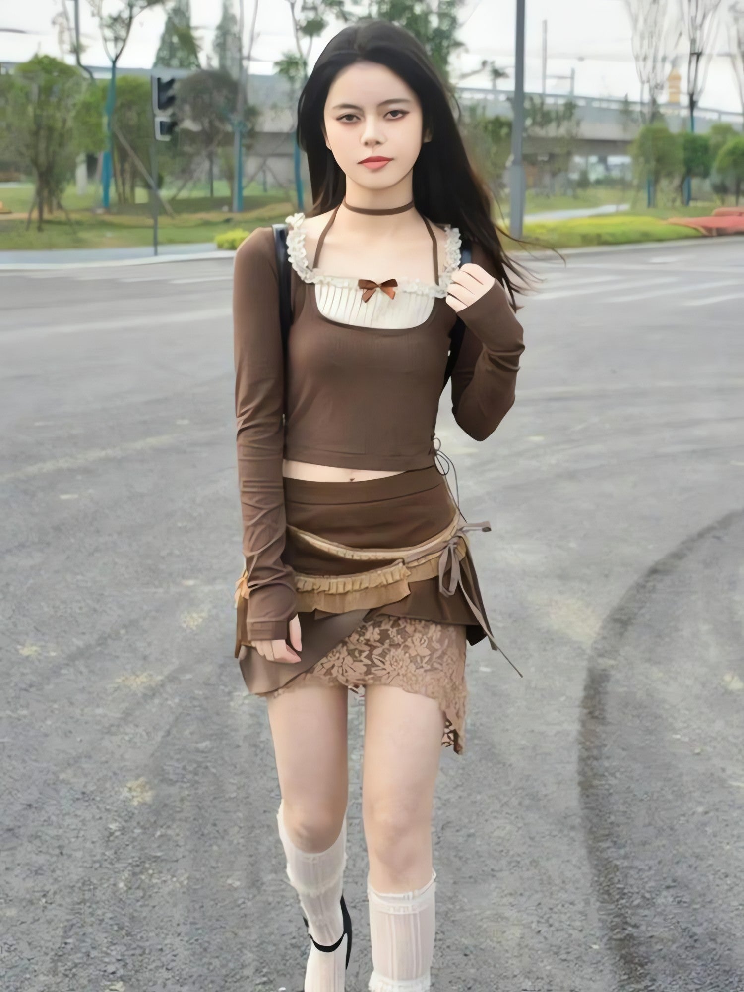 Fairycore Patchwork Mini Skirt