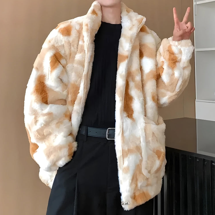 Faux Fur Zip-Up Teddy Jacket - KAYSMAR