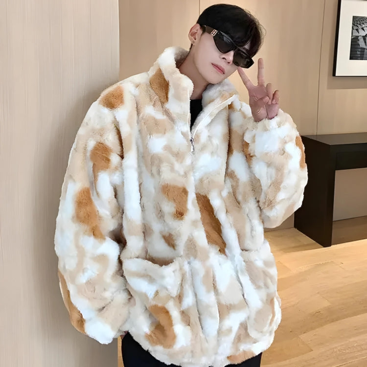 Faux Fur Zip-Up Teddy Jacket - KAYSMAR