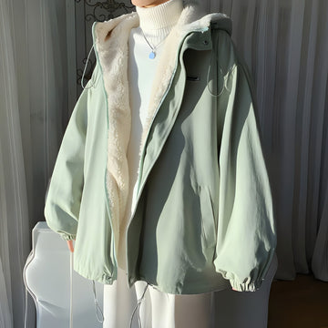 Faux Fur Lined Hooded Jacket - KAYSMAR