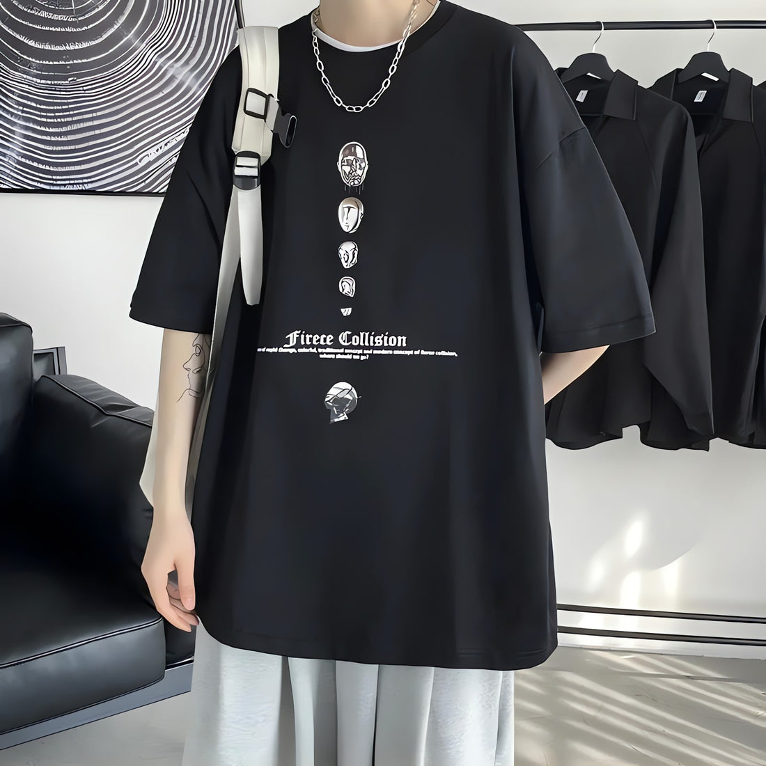 Fierce Collision Oversized Tee - KAYSMAR