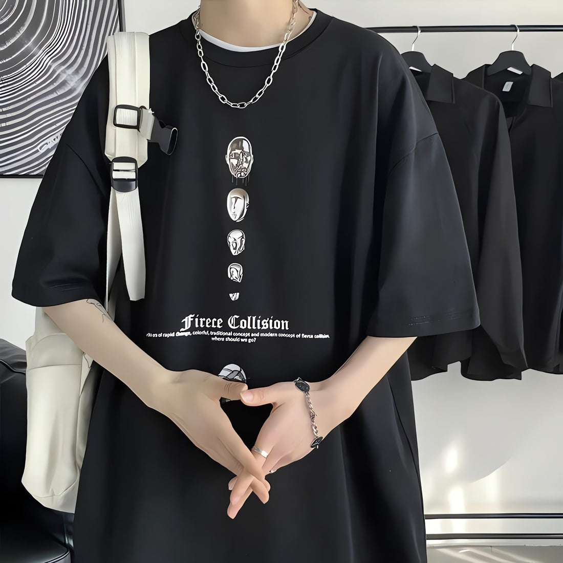 Fierce Collision Oversized Tee - KAYSMAR