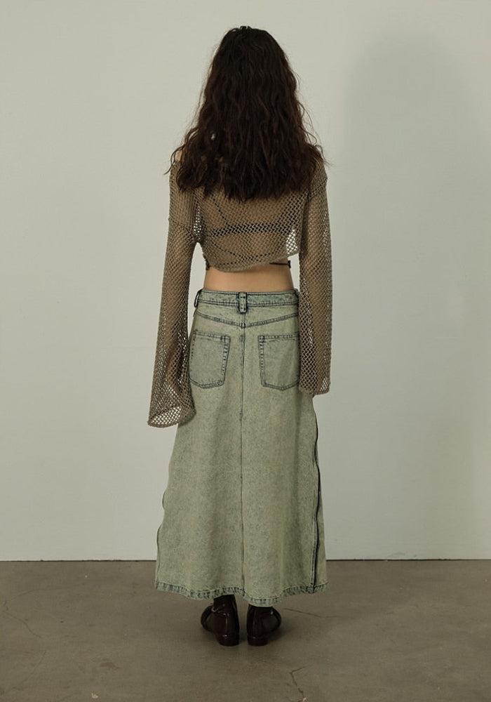 Fishnet Crop Shrug Sweater - KAYSMAR