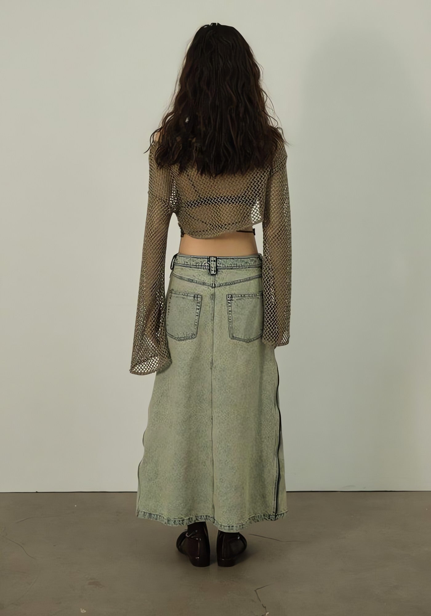 Fishnet Crop Shrug Sweater - KAYSMAR