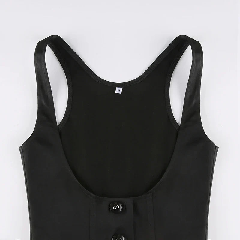 Fitted Button Up Vest - KAYSMAR