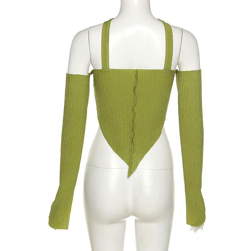 Flare Sleeved Halter Top - KAYSMAR