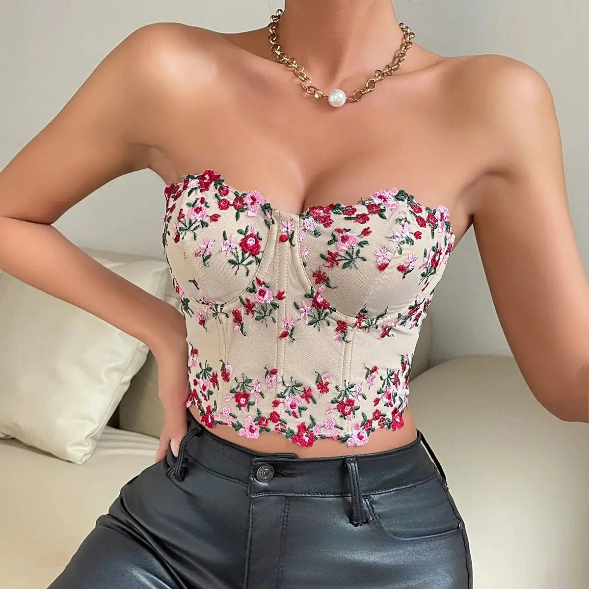 Floral Corset Top - KAYSMAR