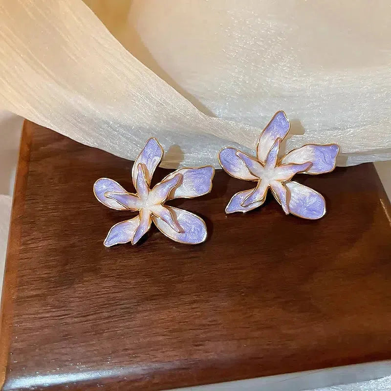 Flower Gold Stud Earrings - KAYSMAR