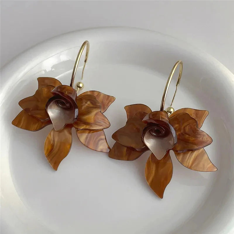 Flower Hoop Earrings - KAYSMAR