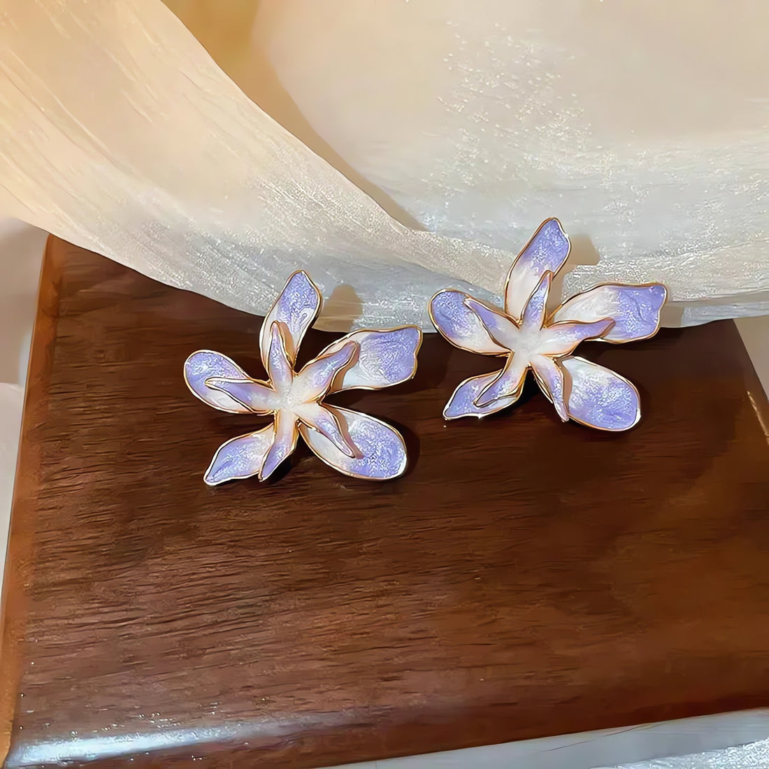 Flower Gold Stud Earrings - KAYSMAR