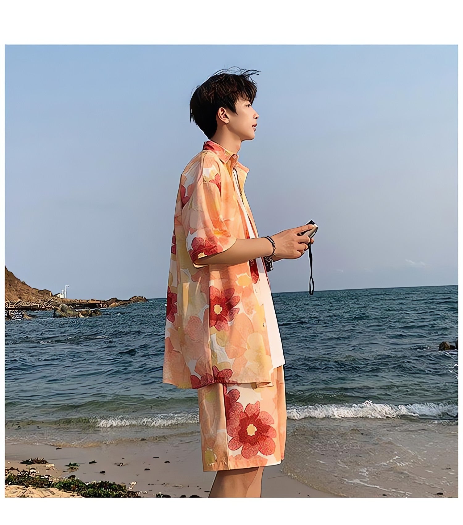 Flower Shirt & Shorts Two Piece Set - KAYSMAR