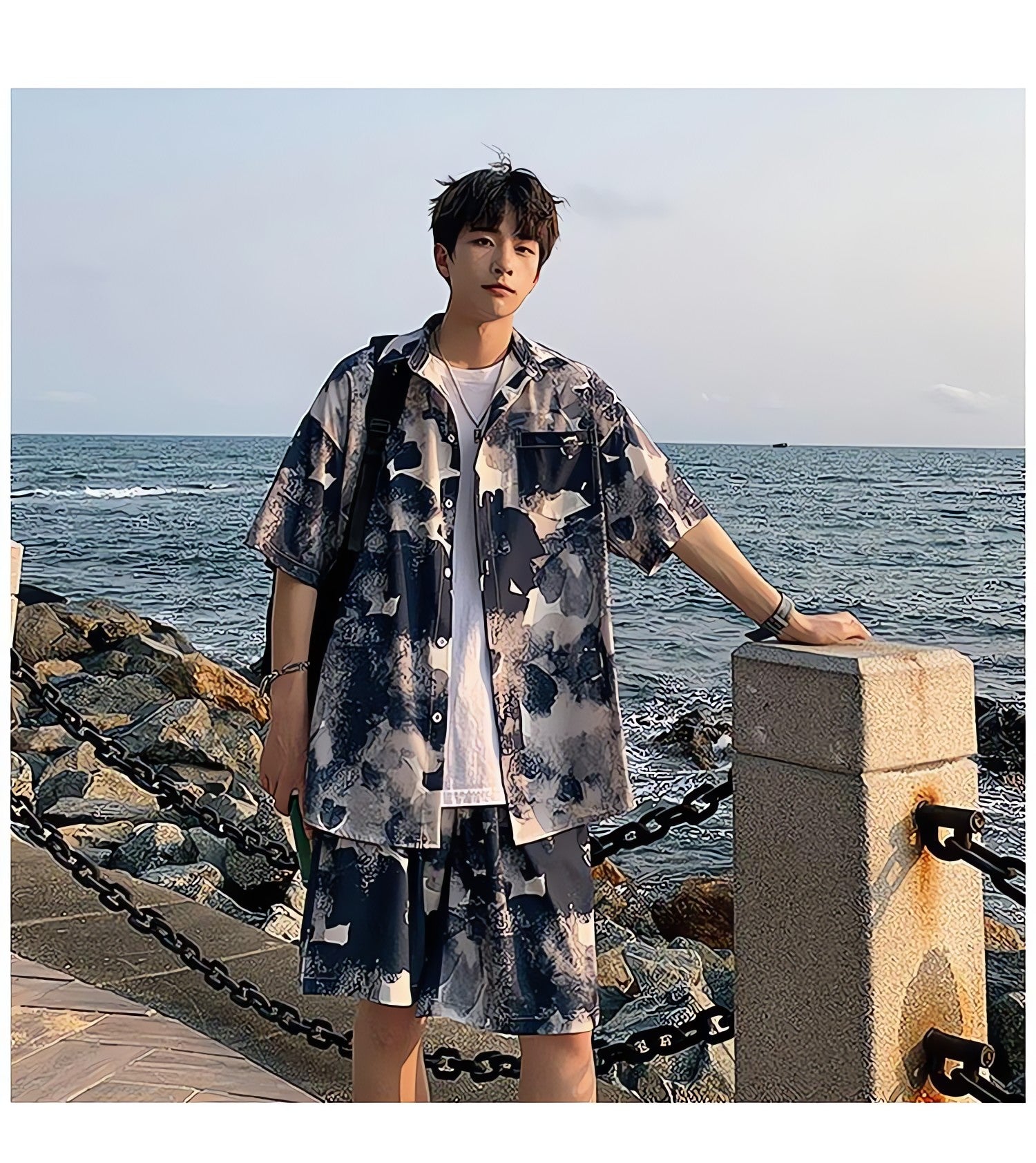 Flower Shirt & Shorts Two Piece Set - KAYSMAR