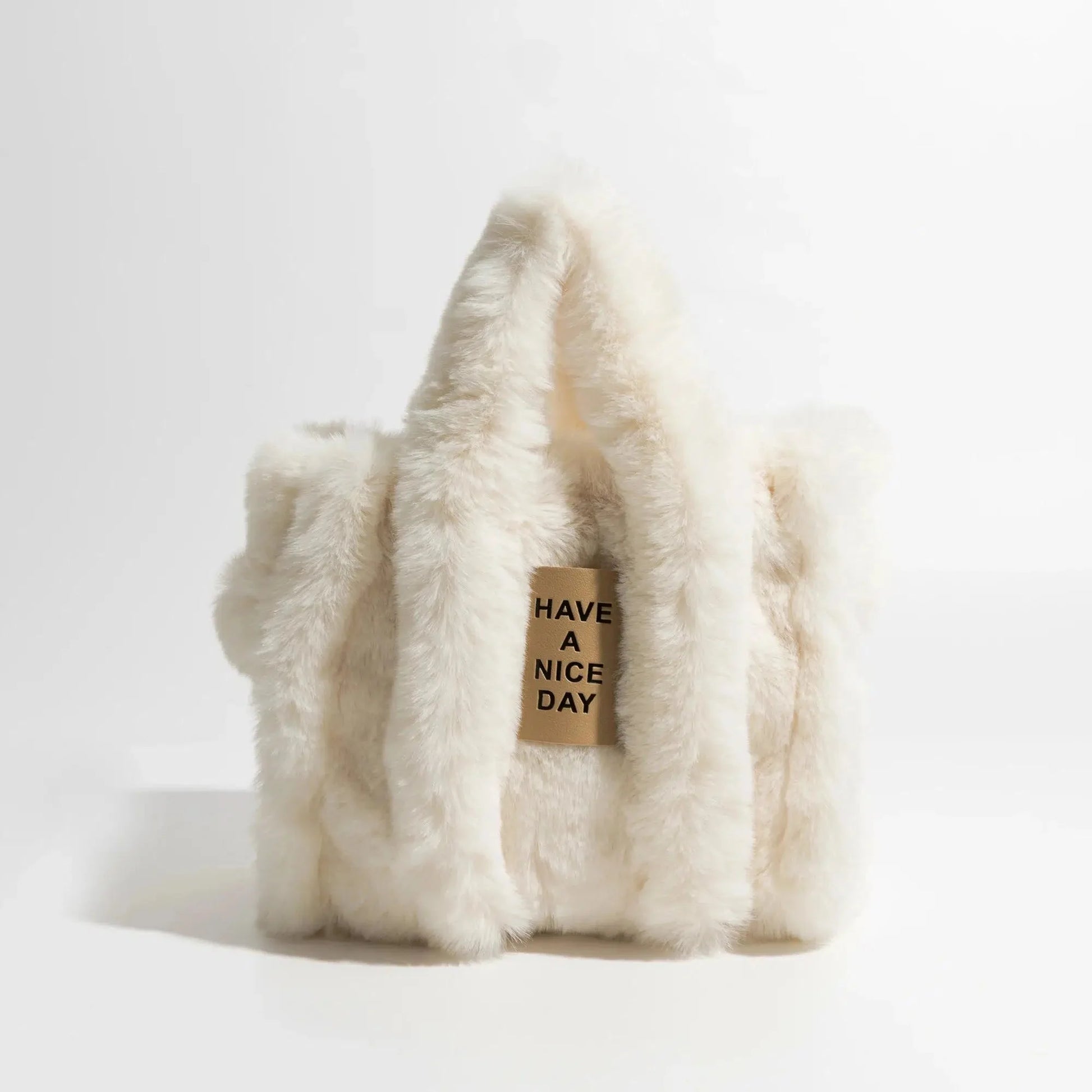 Fluffy Faux Fur Tote Bag - KAYSMAR