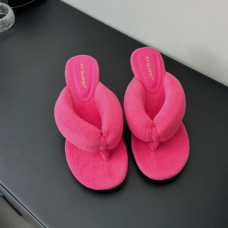 Fluffy Flip Flops - KAYSMAR