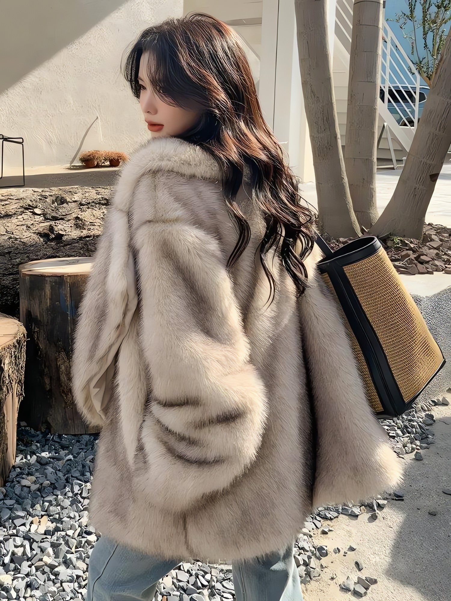 Fluffy Faux Fur Jacket - KAYSMAR