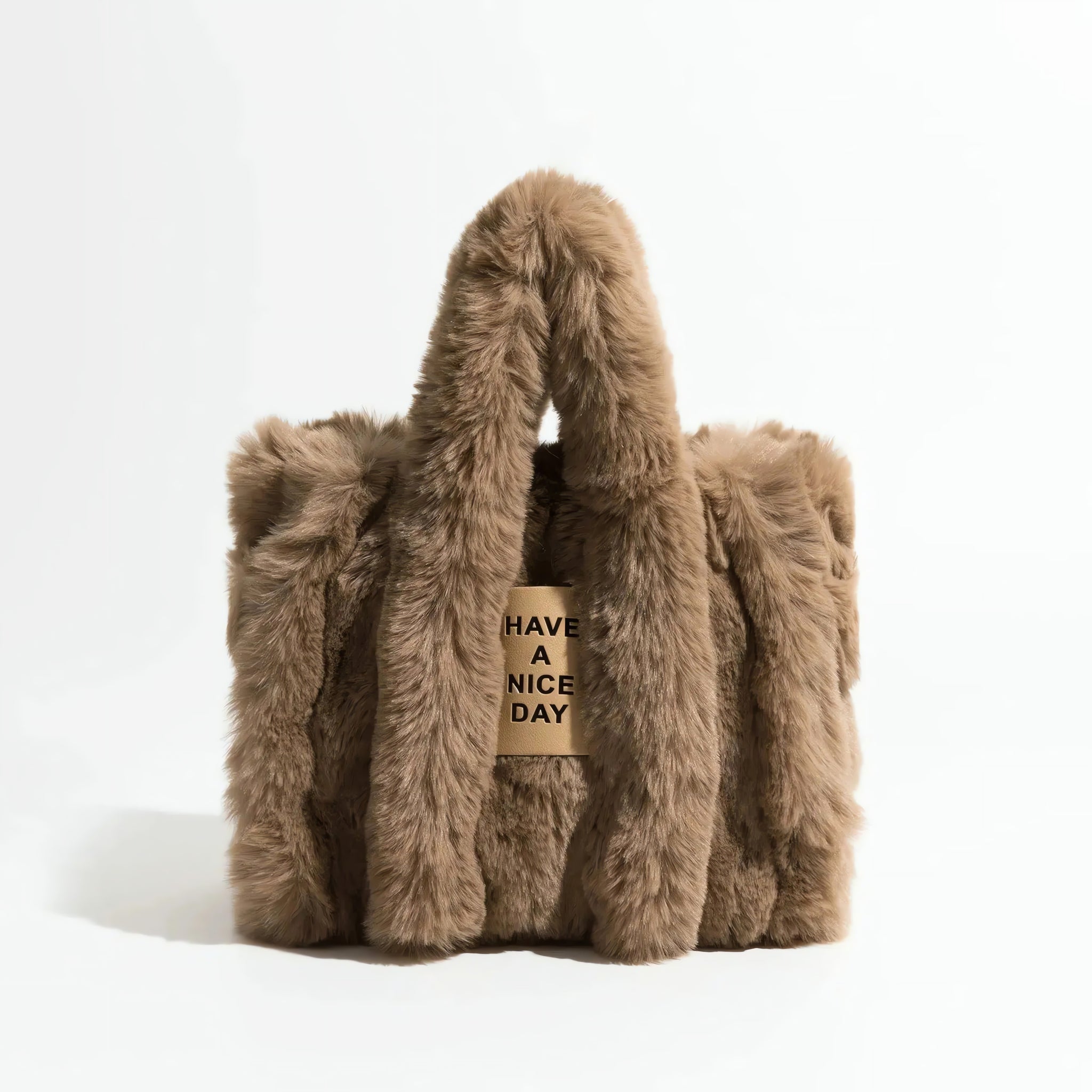 Fluffy Faux Fur Tote Bag - KAYSMAR