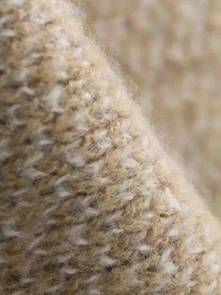 Fringe Patchwork Knitted Sweater - KAYSMAR
