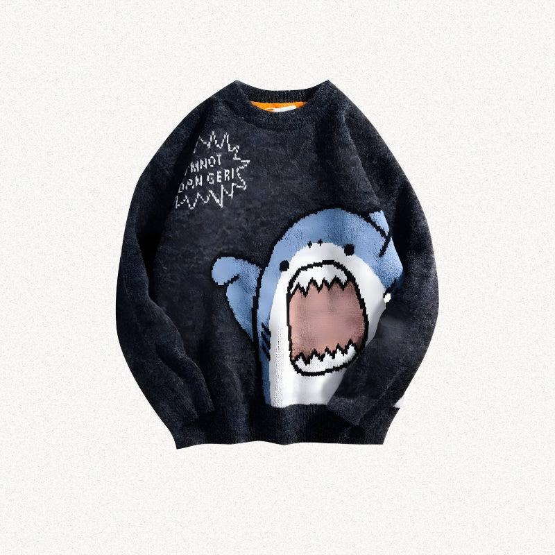 Funny Shark Knitted Sweater - KAYSMAR