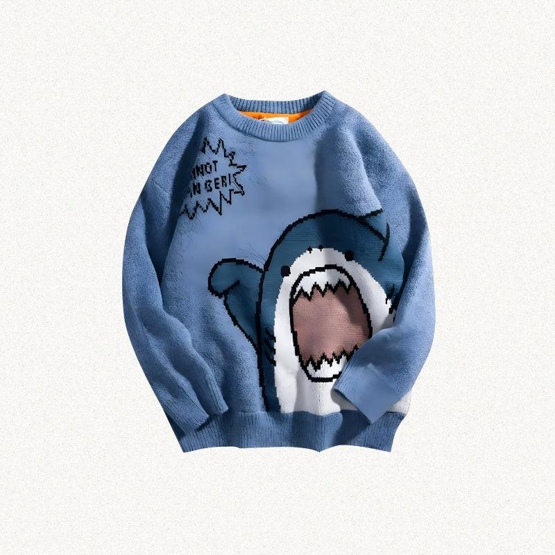 Funny Shark Knitted Sweater - KAYSMAR