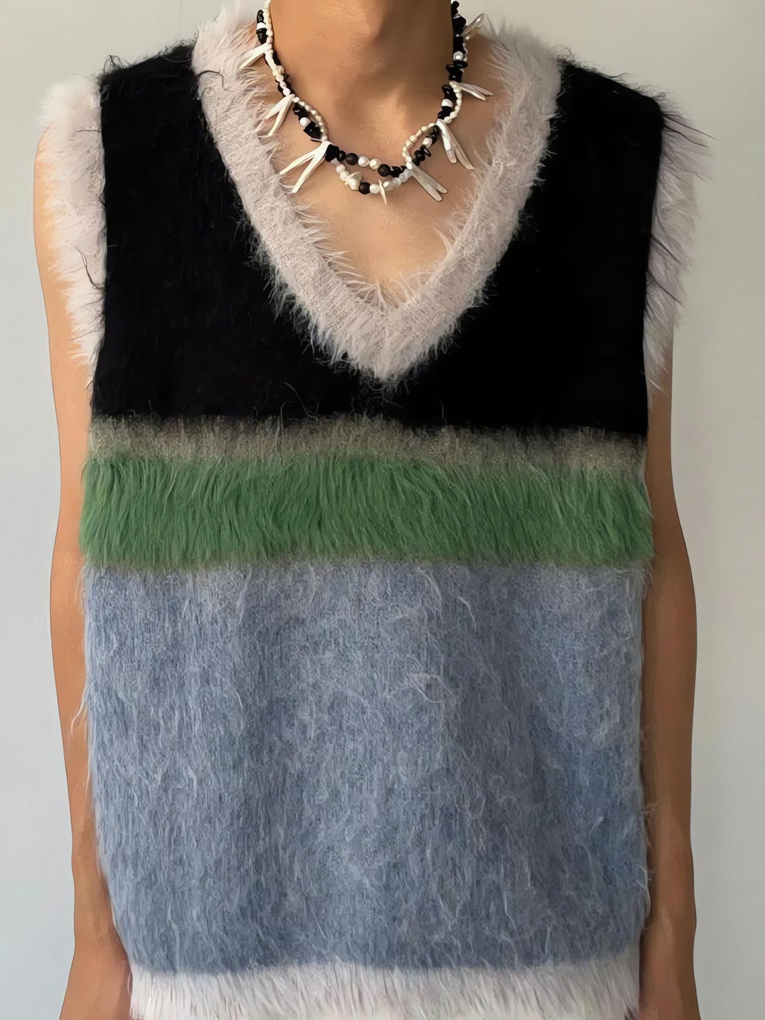 Fuzzy Sweater Vest - KAYSMAR