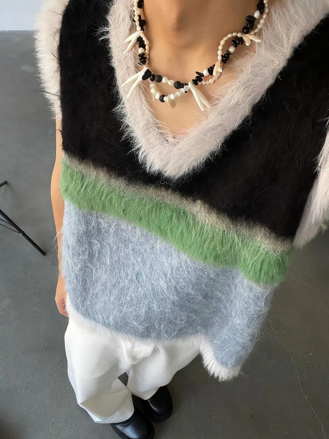 Fuzzy Sweater Vest - KAYSMAR
