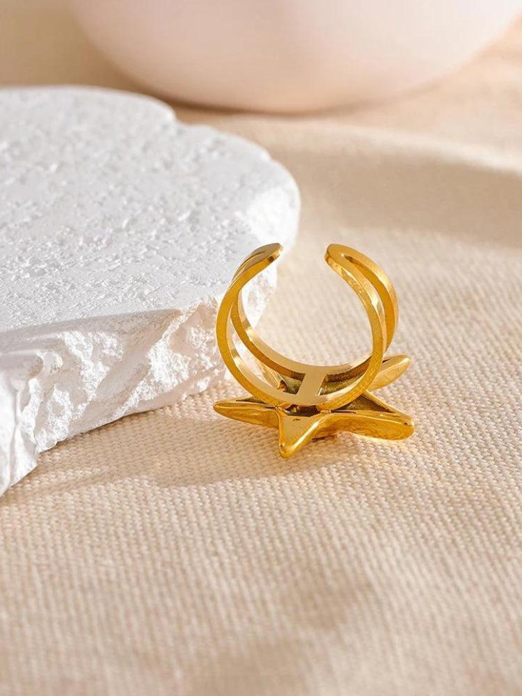 Gold Starfish Ring - KAYSMAR