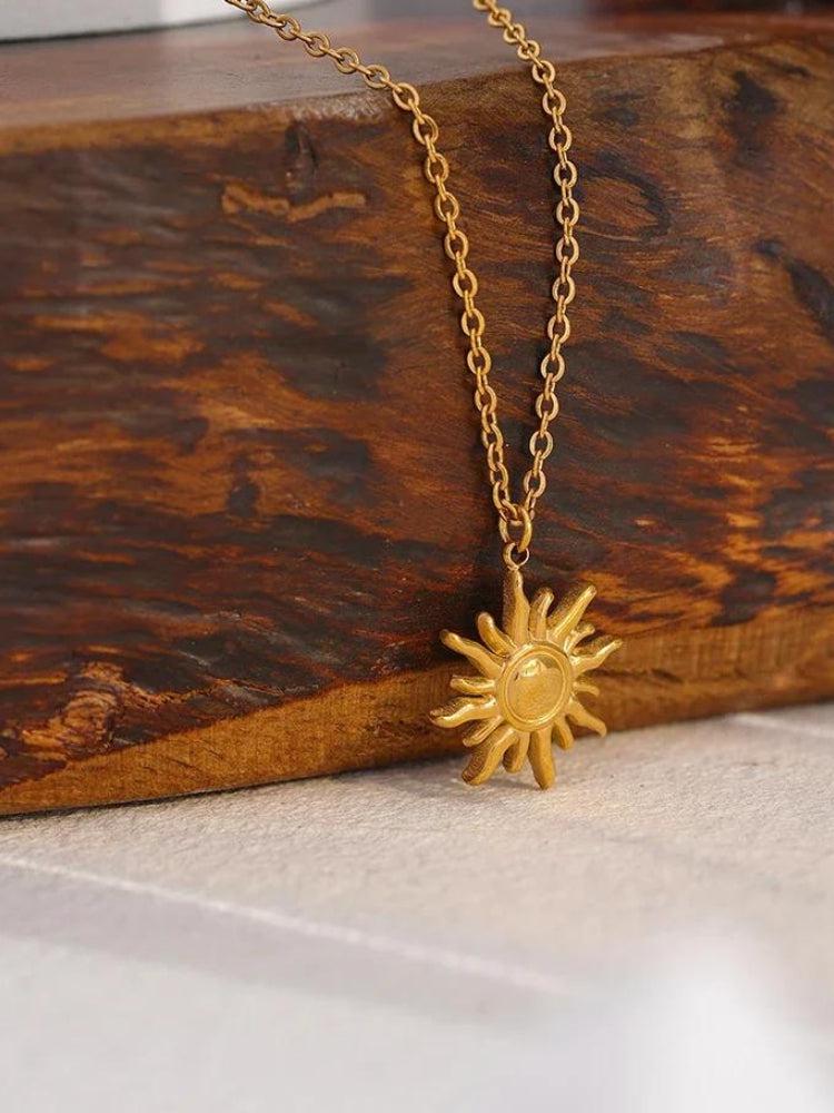 Gold Sun Necklace - KAYSMAR