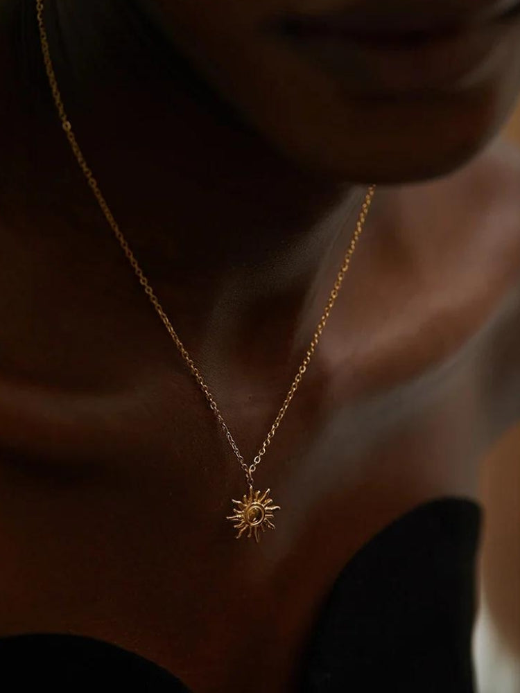 Gold Sun Necklace - KAYSMAR