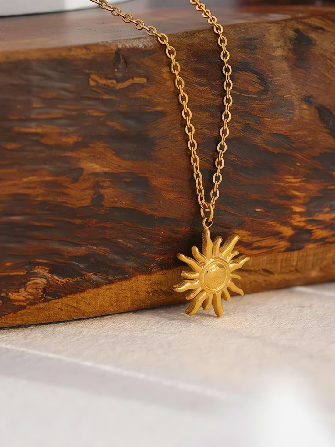 Gold Sun Necklace - KAYSMAR