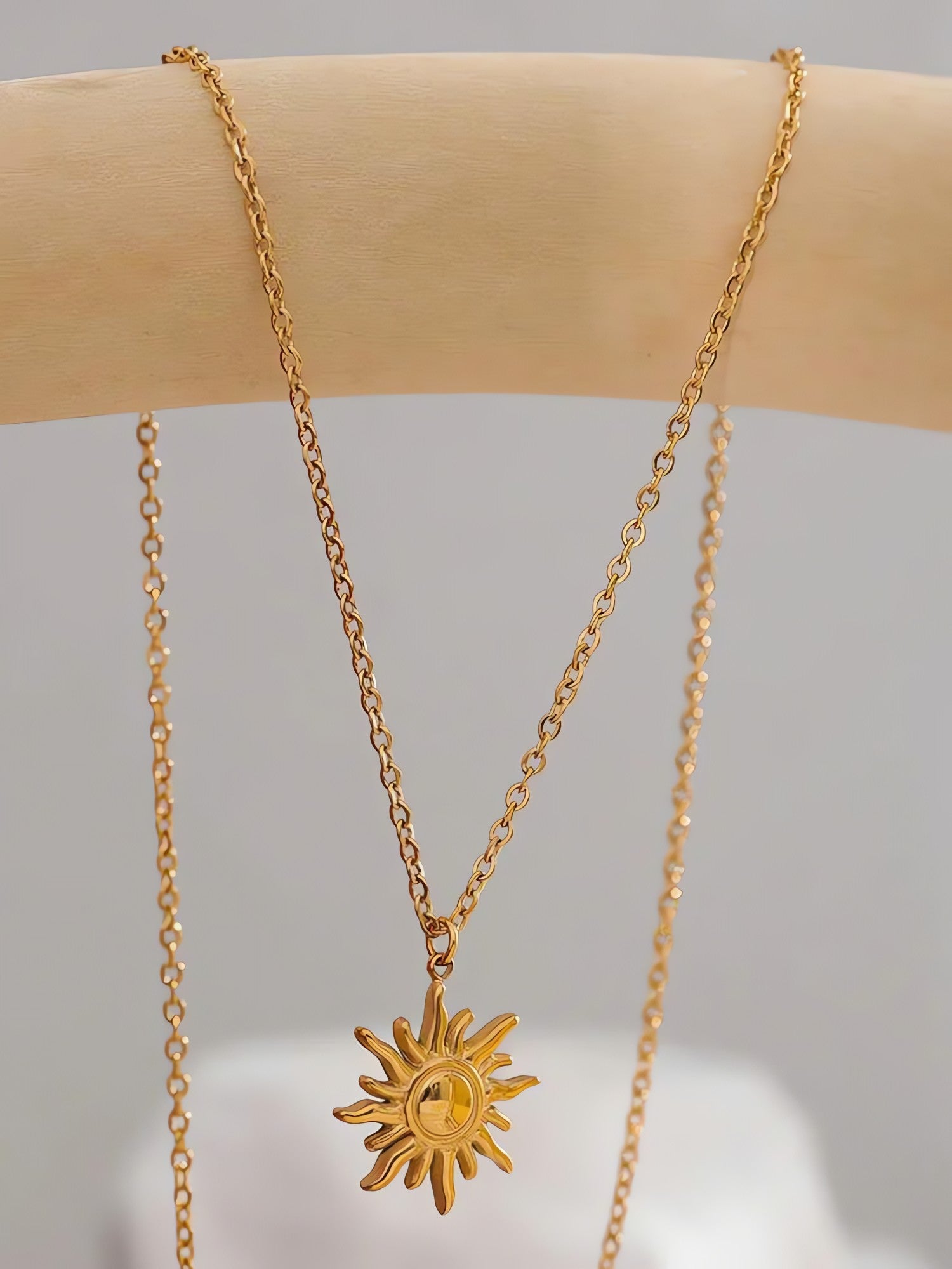 Gold Sun Necklace - KAYSMAR
