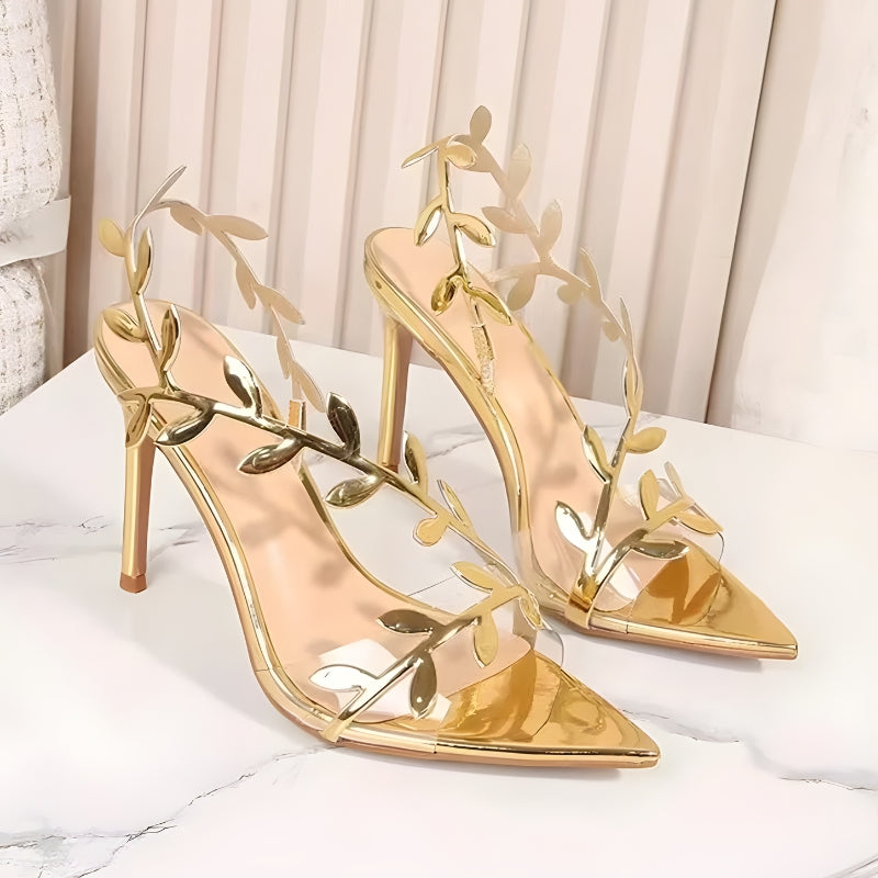 Golden Leaf Heels - KAYSMAR