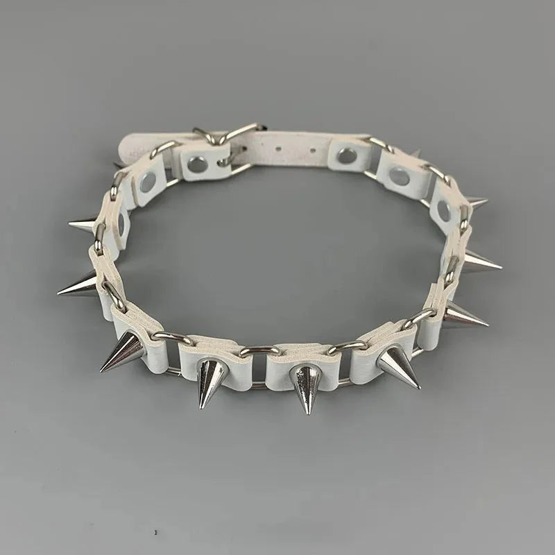 Goth Barbed Choker Collar Necklace - KAYSMAR
