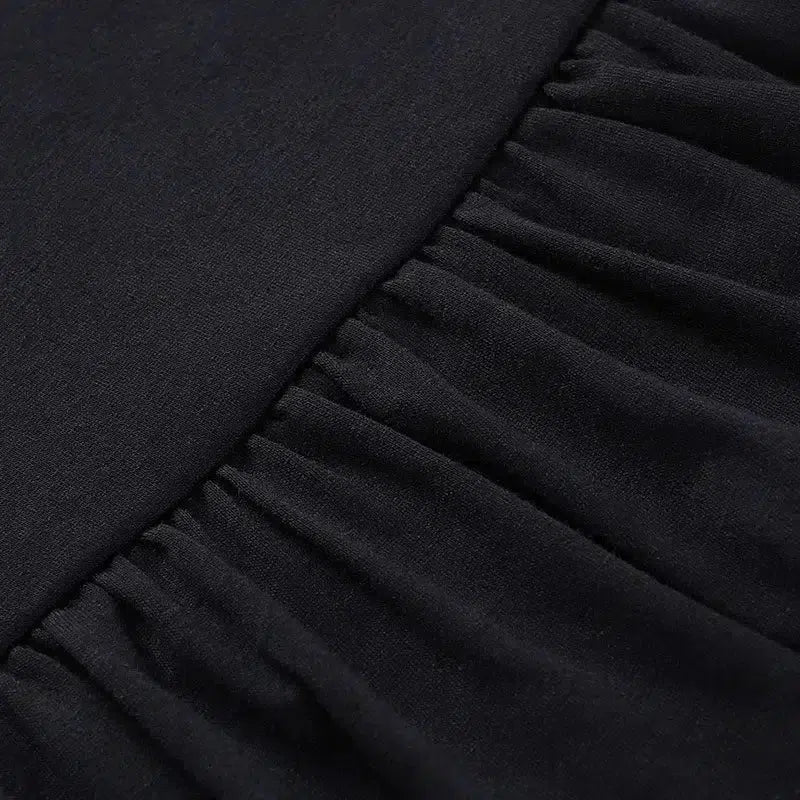 Goth Ruffled Mini Skirt - KAYSMAR
