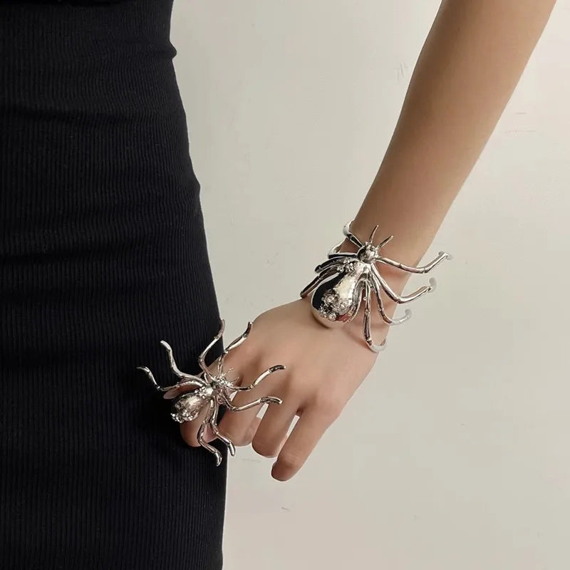 Goth Spider Bracelet & Ring - KAYSMAR