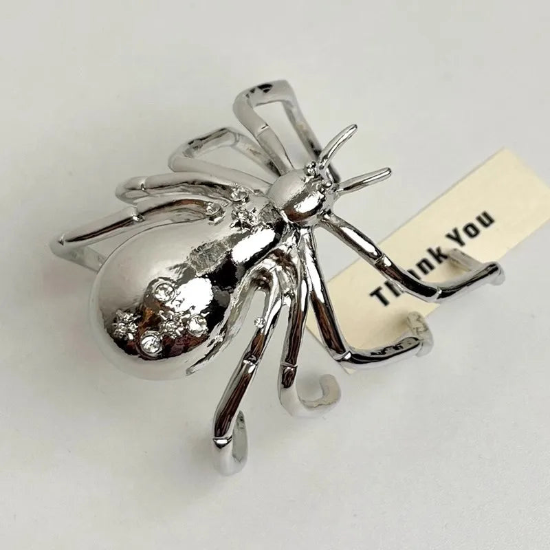 Goth Spider Bracelet & Ring - KAYSMAR