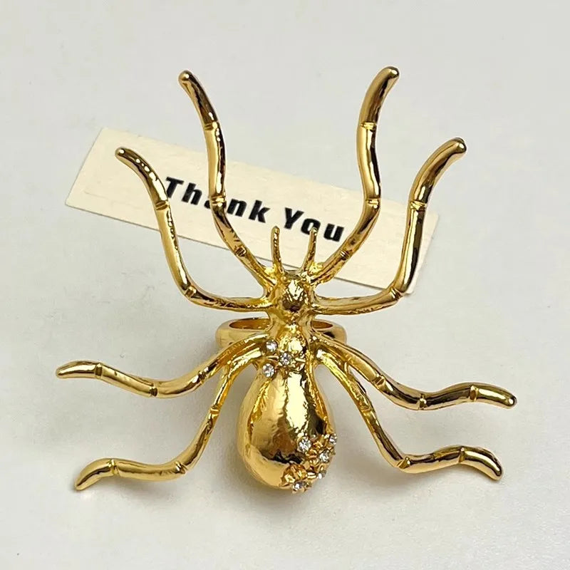 Goth Spider Bracelet & Ring - KAYSMAR
