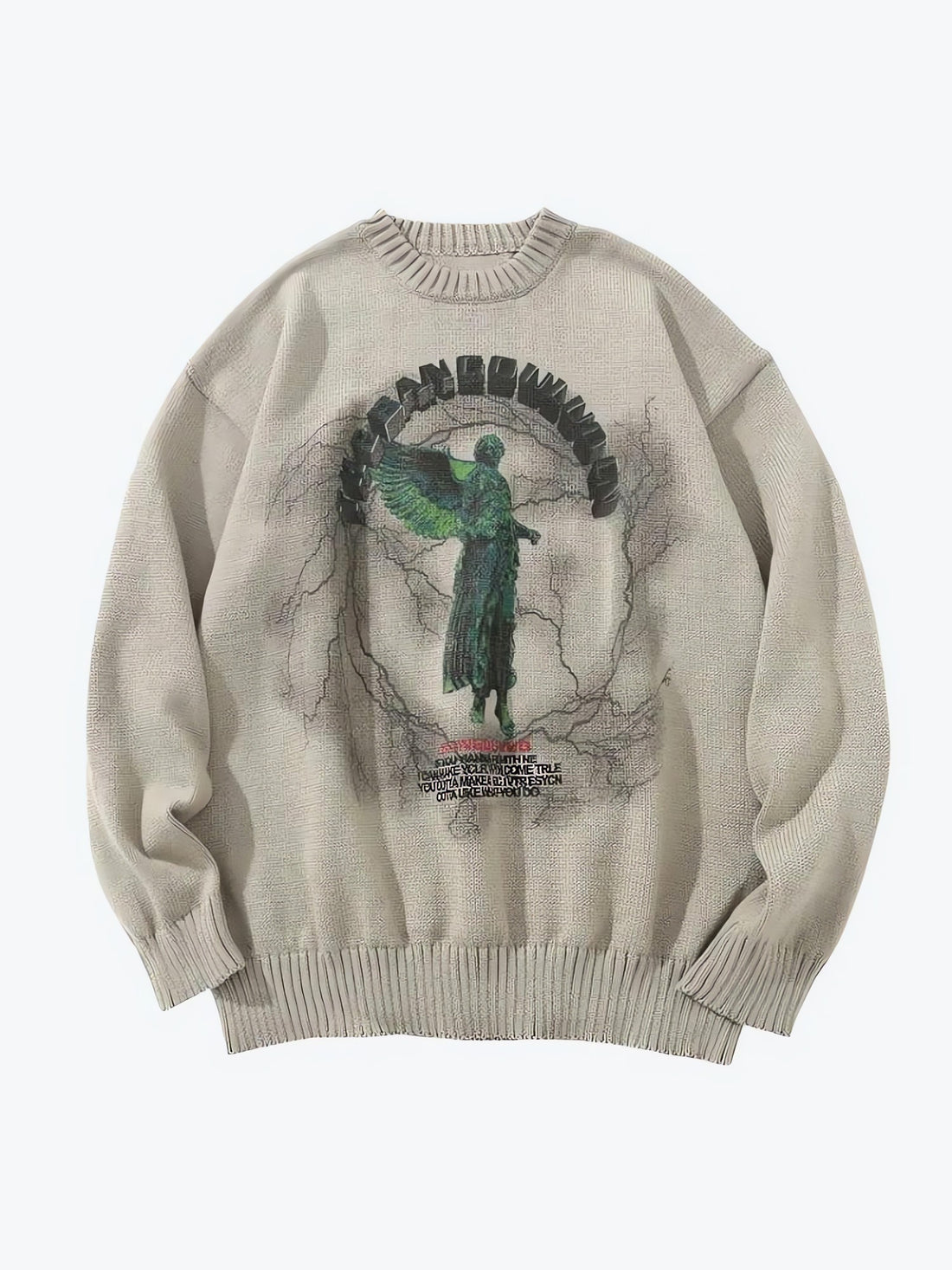 Goth Angel Knitted Sweater - KAYSMAR