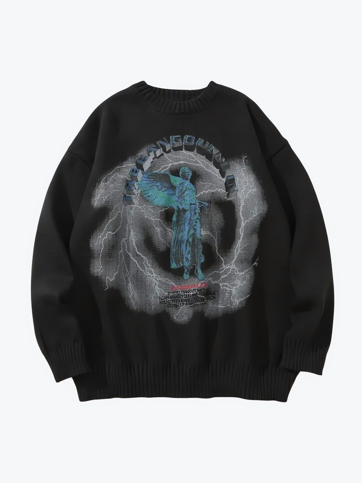 Goth Angel Knitted Sweater - KAYSMAR