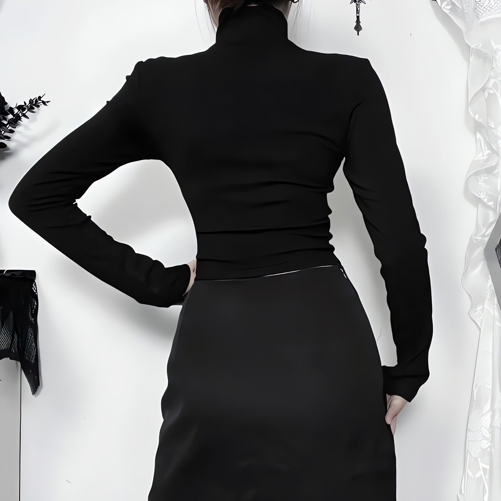 Goth Cross Cut Out Top - KAYSMAR