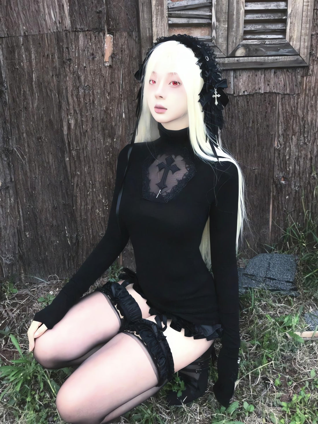 Goth Cross Top - KAYSMAR