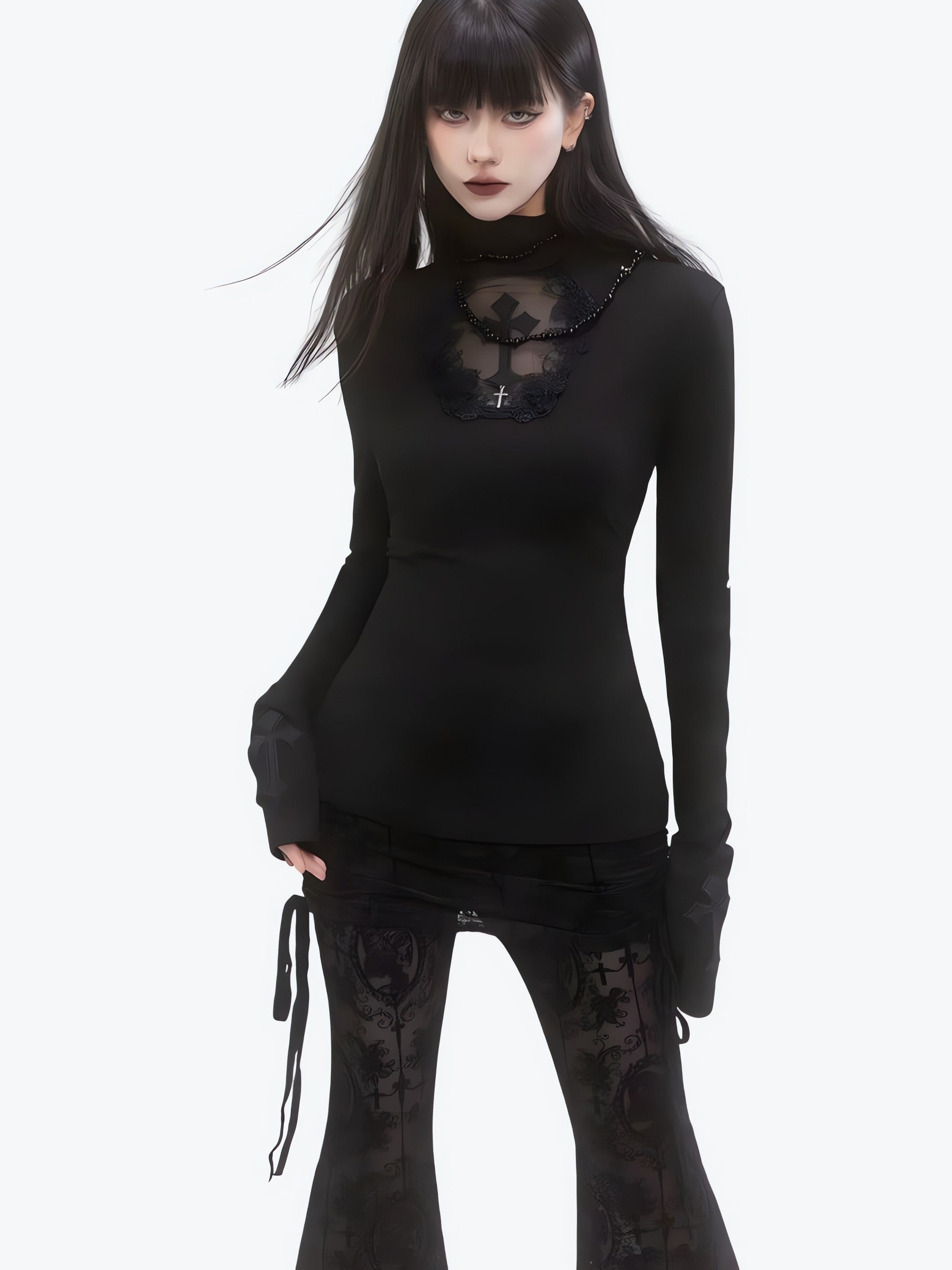 Goth Cross Top - KAYSMAR