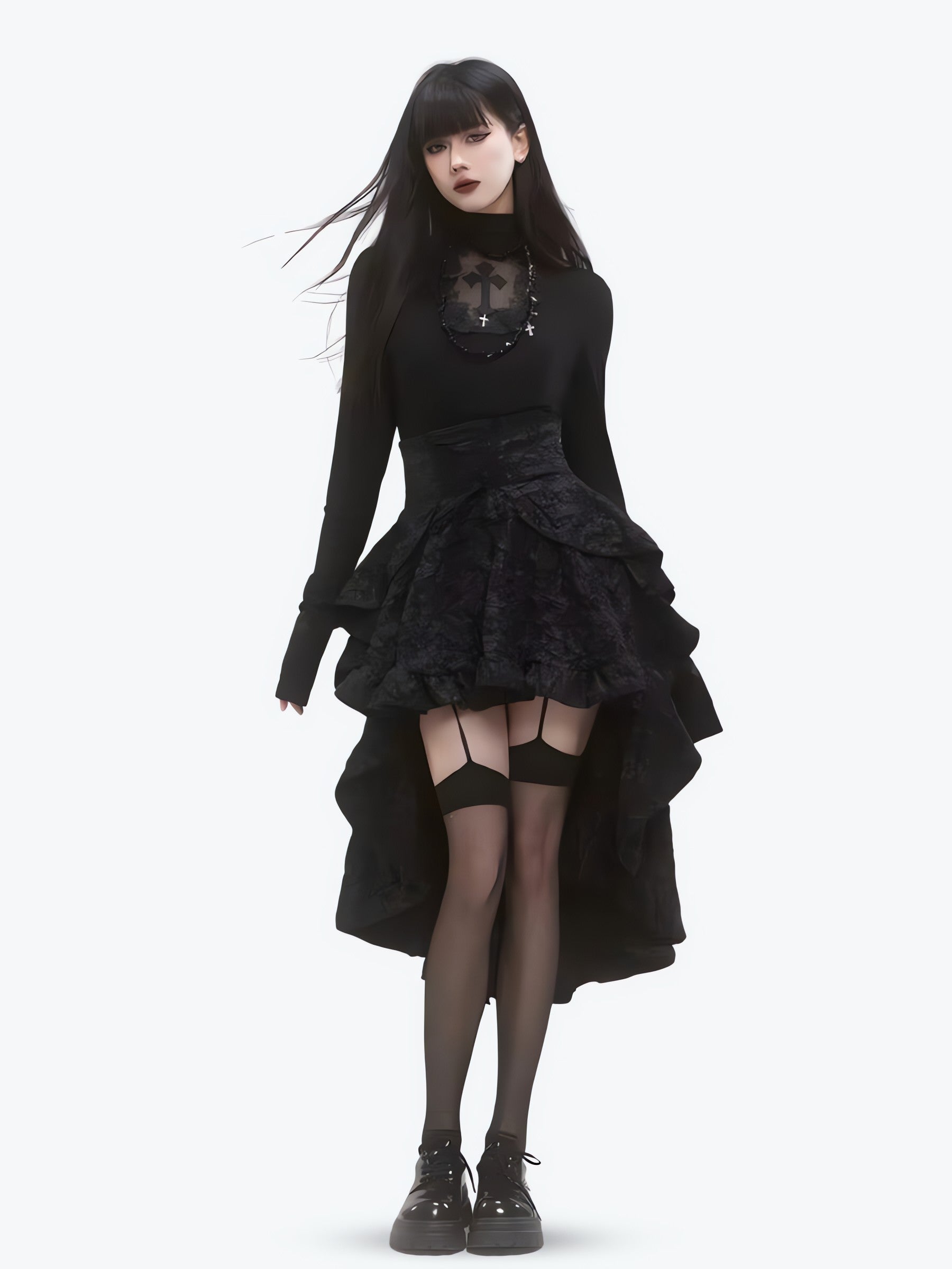 Goth Cross Top - KAYSMAR
