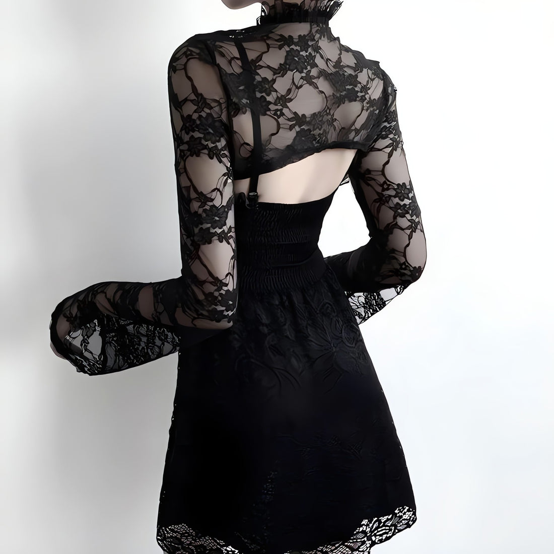 Goth Sheer Lace Bolero - KAYSMAR