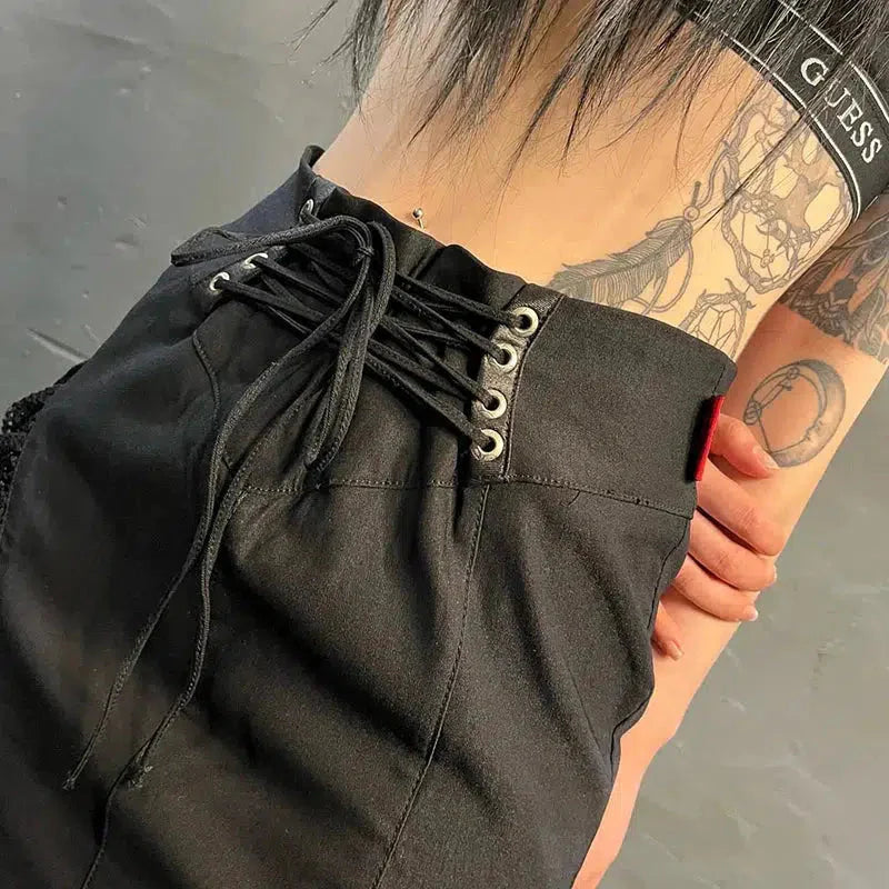 Gothic Dragon Printed Maxi Skirt - KAYSMAR