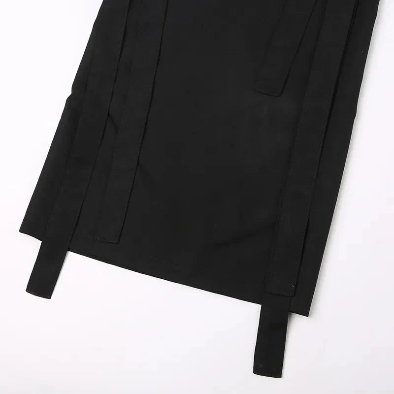 Gothic Lace Up Flare Pants - KAYSMAR