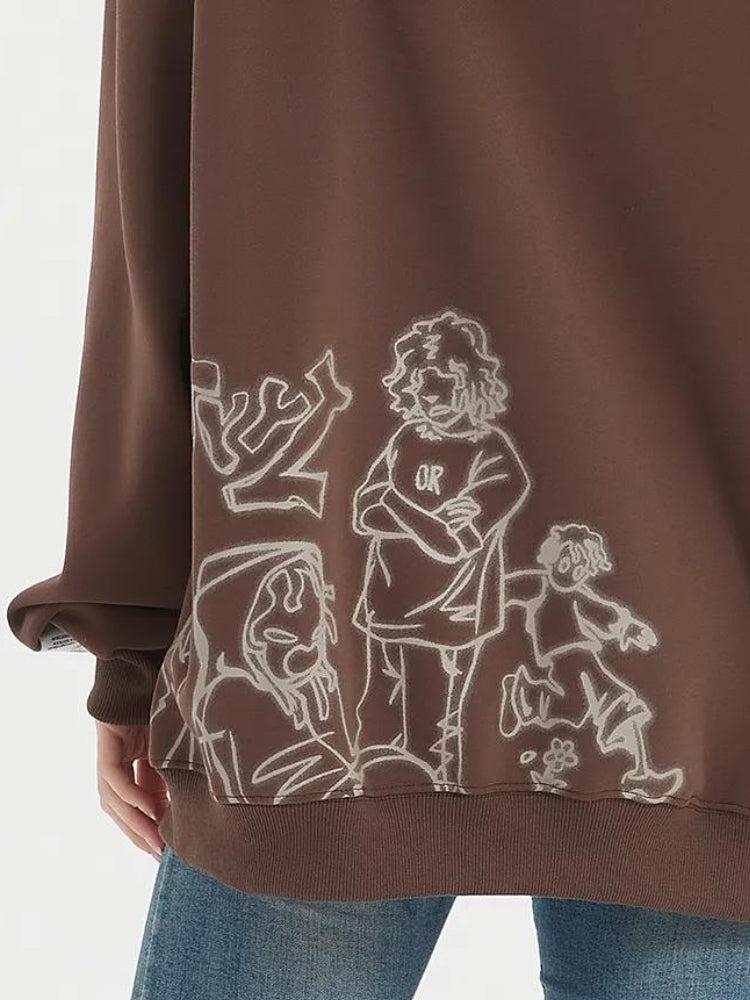 Graphic Printed Hoodie - KAYSMAR