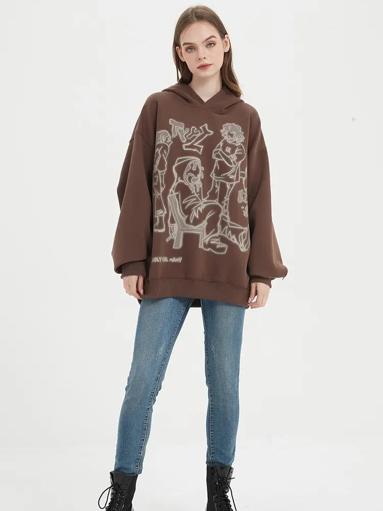Graphic Printed Hoodie - KAYSMAR