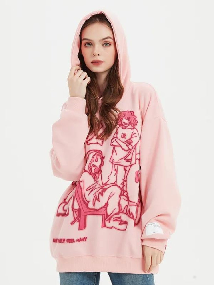 Graphic Printed Hoodie - KAYSMAR