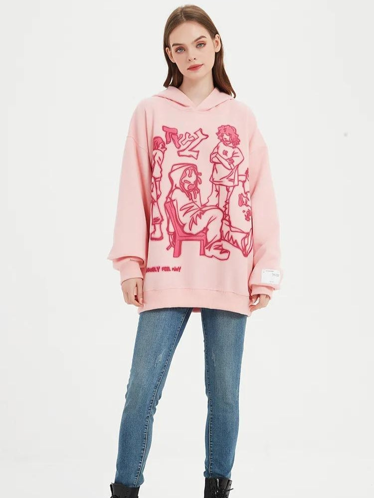 Graphic Printed Hoodie - KAYSMAR